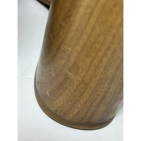 Michael Kors Clogs Mules Women's Size 8 Scarlett Gold Chain/Studded Chocolate - Picture 9 of 14